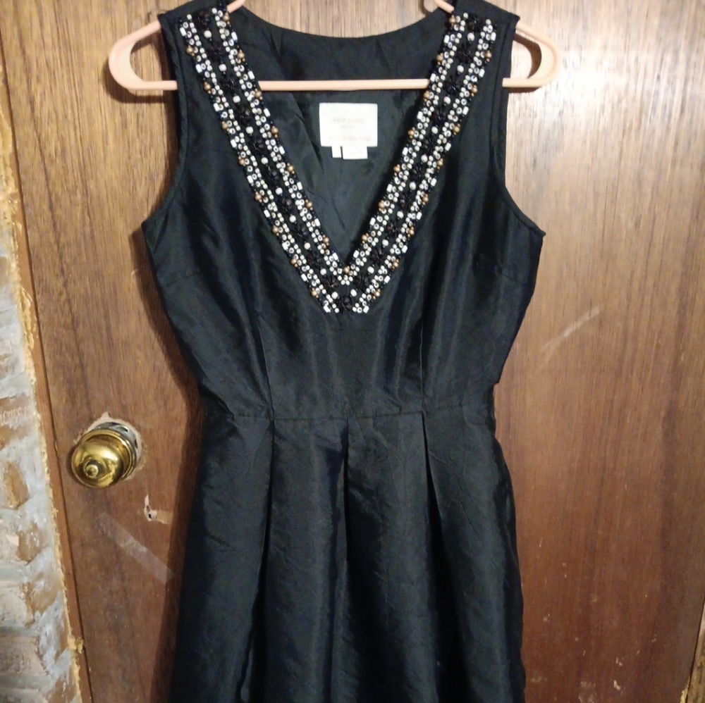 Kate Spade black silk cocktail dress size 2
